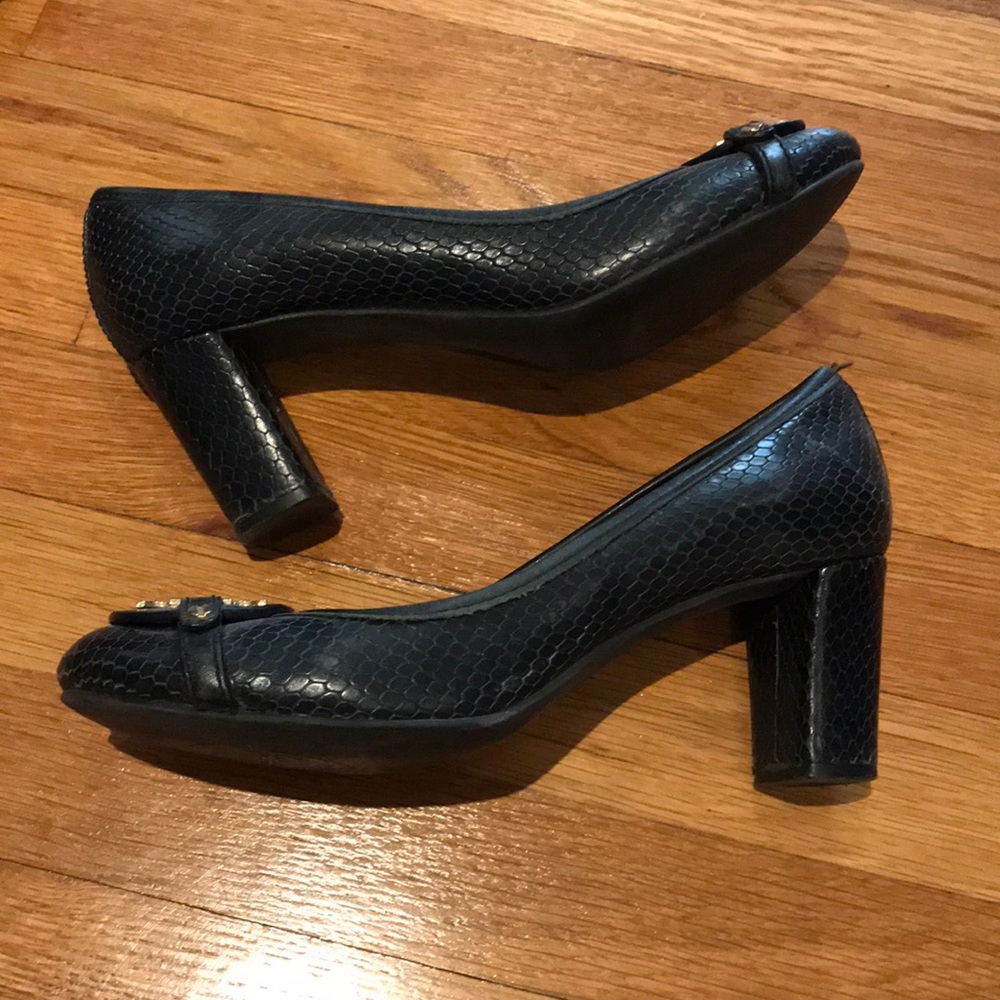 Tory Burch Snakeskin Heels - Picture 2 of 3
